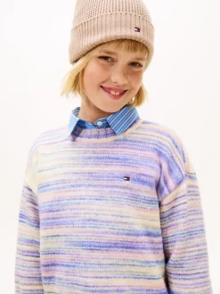 Tommy Hilfiger Blue Essential Mélange Relaxed Jumper With Wool