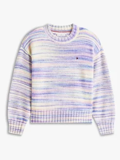 Tommy Hilfiger Blue Essential Mélange Relaxed Jumper With Wool