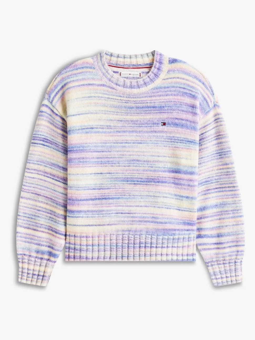 Tommy Hilfiger Blue Essential Mélange Relaxed Jumper With Wool