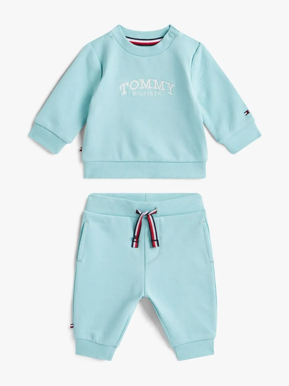 Tommy Hilfiger Blue Logo Sweatshirt And Joggers Set