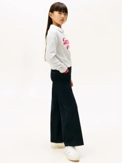Tommy Hilfiger Blue Mabel High Rise Wide Leg Corduroy Trousers