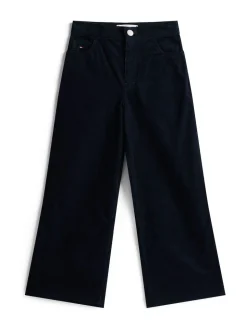Tommy Hilfiger Blue Mabel High Rise Wide Leg Corduroy Trousers