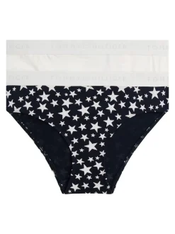 Tommy Hilfiger Blue Signature Print Briefs 2-Pack