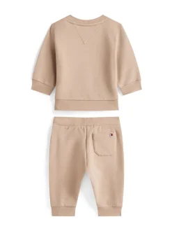 Tommy Hilfiger Brown Varsity Sweatshirt And Joggers Set