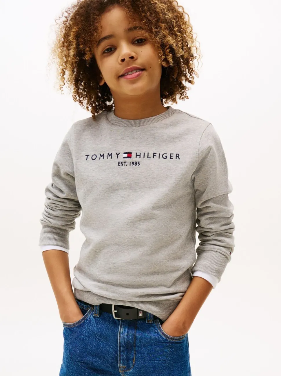 Tommy Hilfiger Grey Essential Sweatshirt