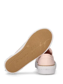 Tommy Hilfiger Pink Canvas Low Cut Lace-Up Trainers