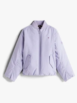 Tommy Hilfiger Purple Padded Bomber Jacket