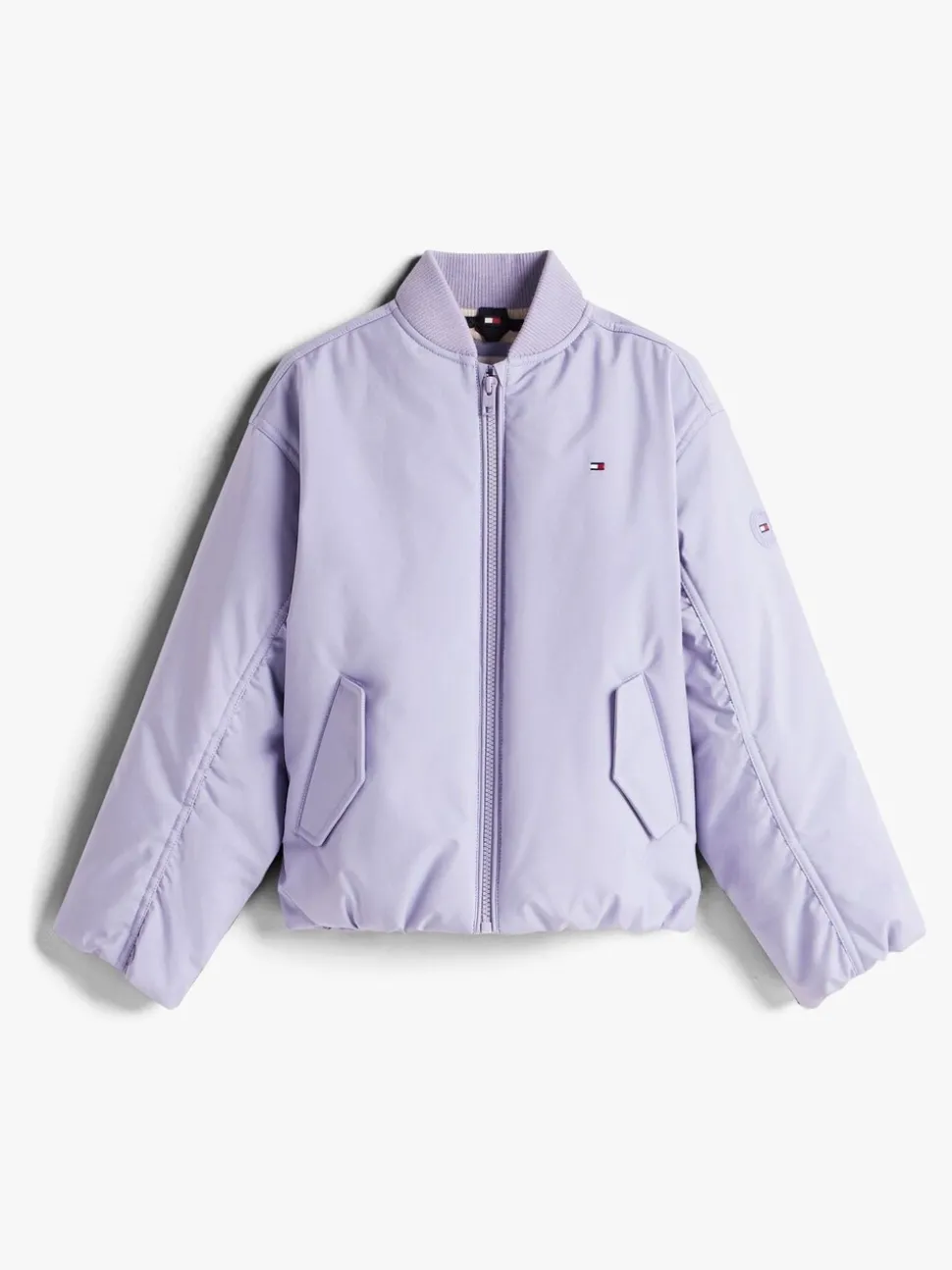 Tommy Hilfiger Purple Padded Bomber Jacket