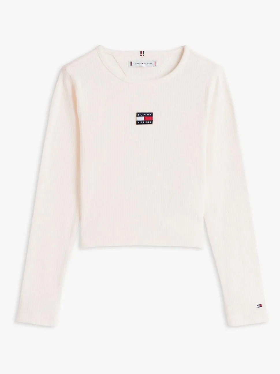 Tommy Hilfiger White Heritage Extra Slim Long Sleeve T-Shirt