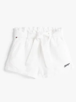Tommy Hilfiger White Linen Pull On Shorts