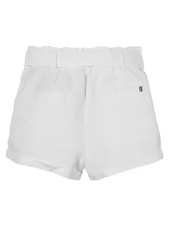Tommy Hilfiger White Linen Pull On Shorts