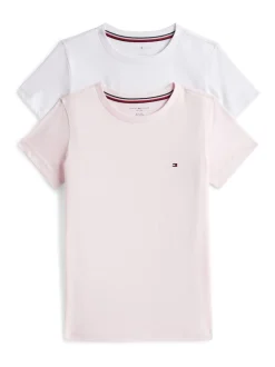 Tommy Hilfiger White 2 Pack Signature Crew Neck T-Shirts