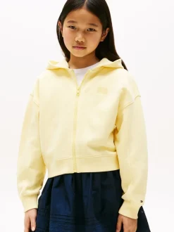 Tommy Hilfiger Yellow Relaxed Zip Thru Hoodie