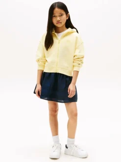 Tommy Hilfiger Yellow Relaxed Zip Thru Hoodie
