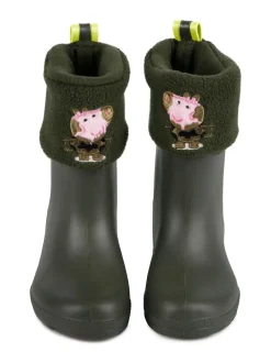 Totes Green Childrens Totes Peppa Pig Welly Liner Socks