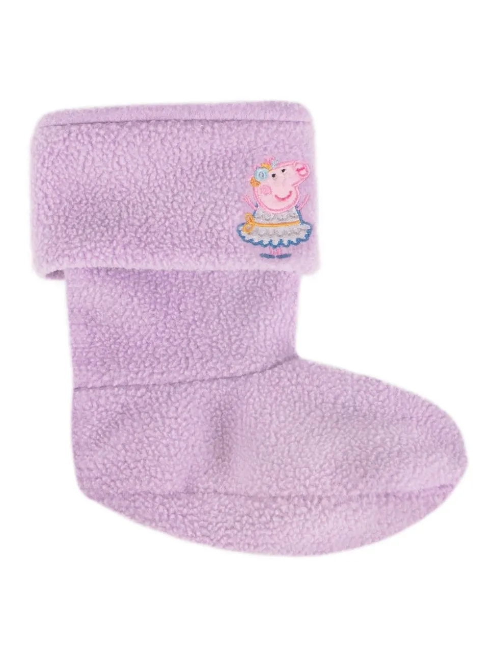 Totes Purple Childrens Totes Peppa Pig Welly Liner Socks