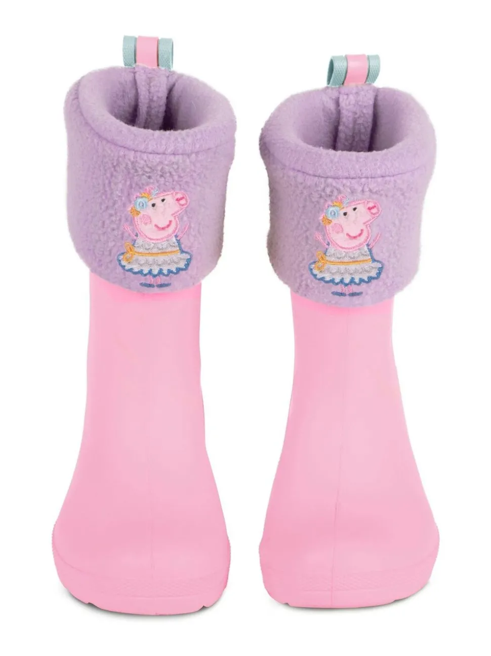 Totes Purple Childrens Totes Peppa Pig Welly Liner Socks