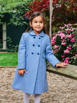 Trotters London Blue Classic Coat