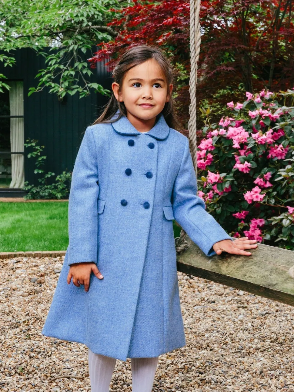 Trotters London Blue Classic Coat