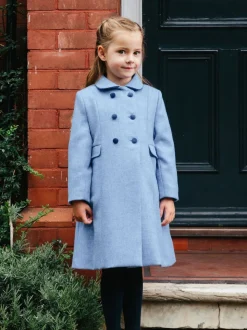 Trotters London Blue Classic Coat