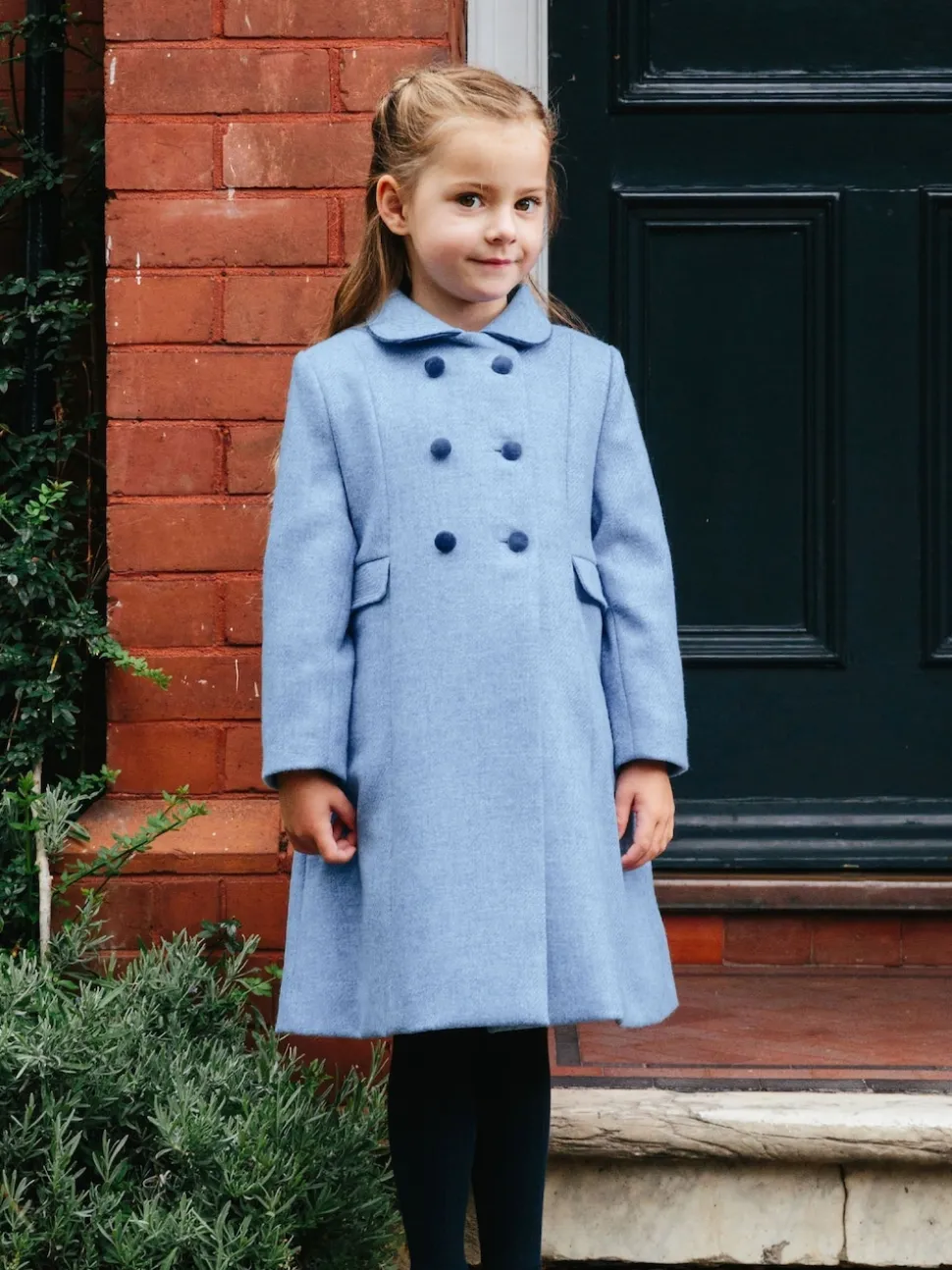 Trotters London Blue Classic Coat