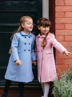 Trotters London Blue Classic Coat
