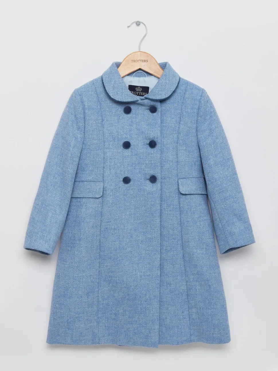 Trotters London Blue Classic Coat