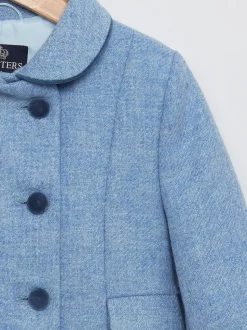 Trotters London Blue Classic Coat