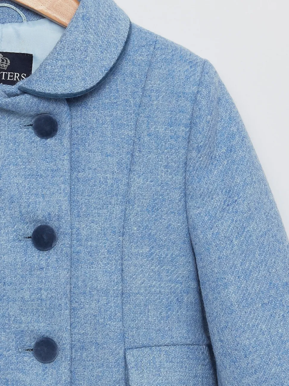 Trotters London Blue Classic Coat
