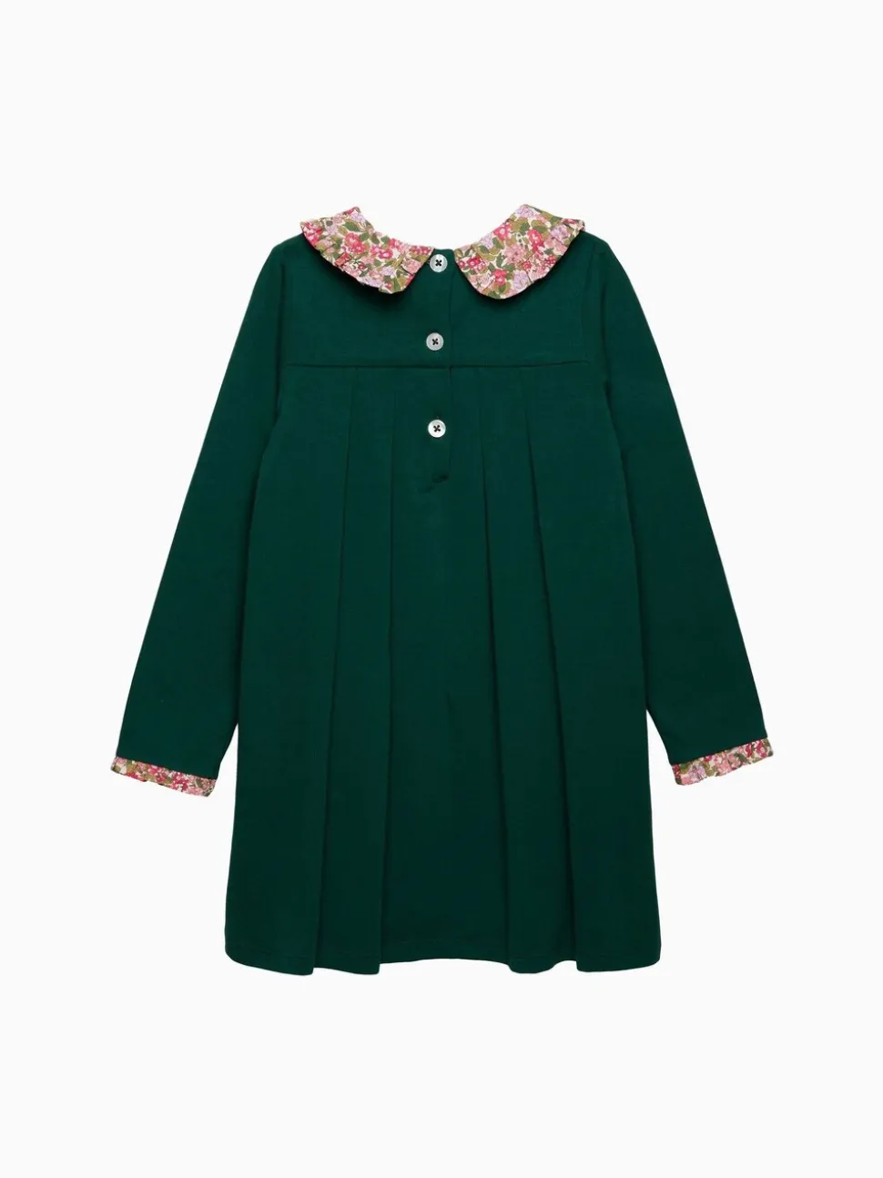 Trotters London Green Violet Pie Crust Dress
