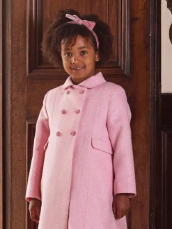 Trotters London Pink Classic Coat