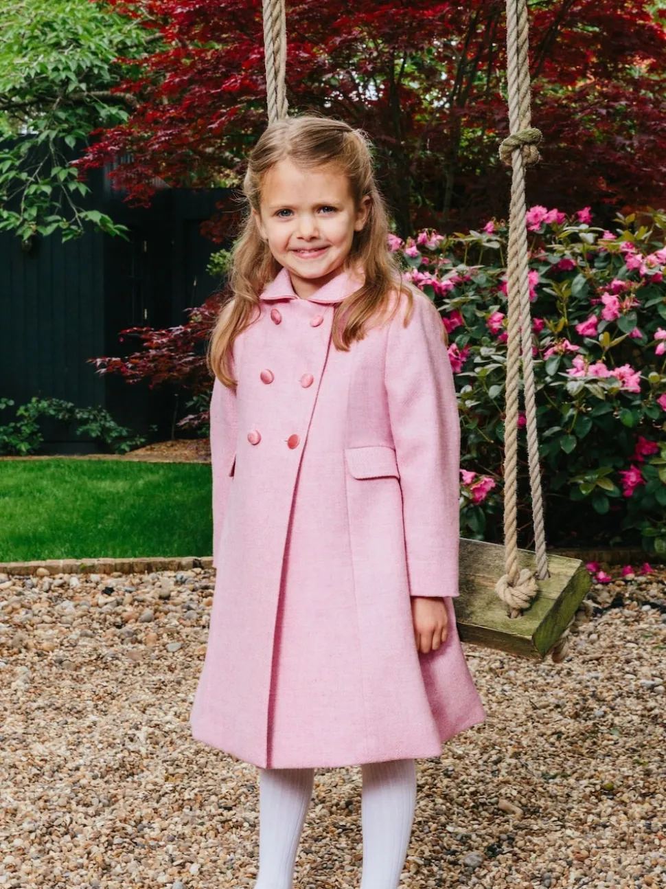 Trotters London Pink Classic Coat