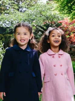 Trotters London Pink Classic Coat