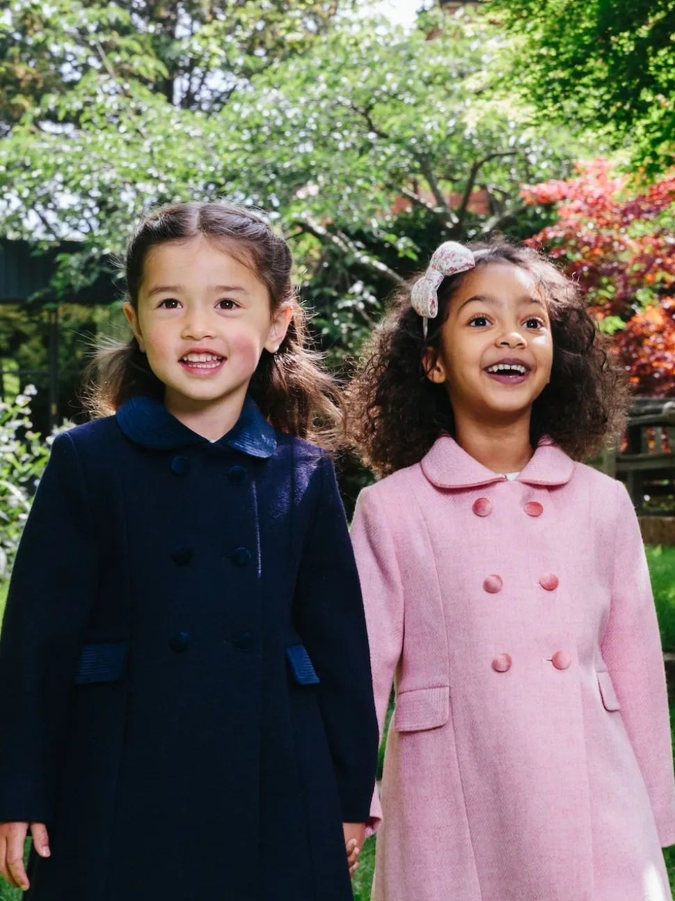 Trotters London Pink Classic Coat