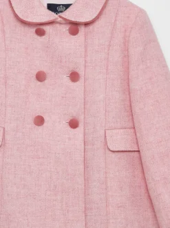 Trotters London Pink Classic Coat