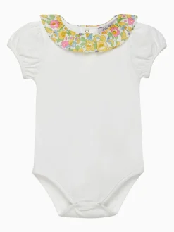 Trotters London White Little Liberty Print Betsy Willow Body