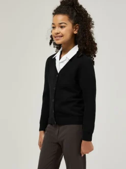 Trutex Black 100% Cotton Cardigan