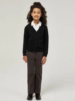 Trutex Black 100% Cotton Cardigan