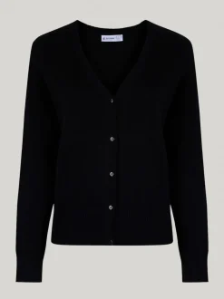 Trutex Black 100% Cotton Cardigan