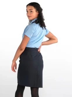 Trutex Blue Slim Fit Short Sleeve 2 Pack School Shirts