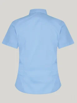 Trutex Blue Slim Fit Short Sleeve 2 Pack School Shirts