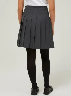Trutex Grey 20" Stitch Down Permanent Pleats School Skirt (11-17 Yrs)
