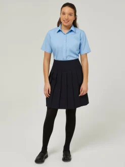 Trutex Navy 18" Stitch Down Permanent Pleats School Skirt (10-17 Yrs)