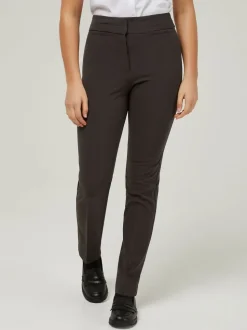 Trutex Straight Leg Twin Pocket Girls Grey School Trousers