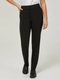 Trutex Straight Leg Twin Pocket Girls Black School Trousers