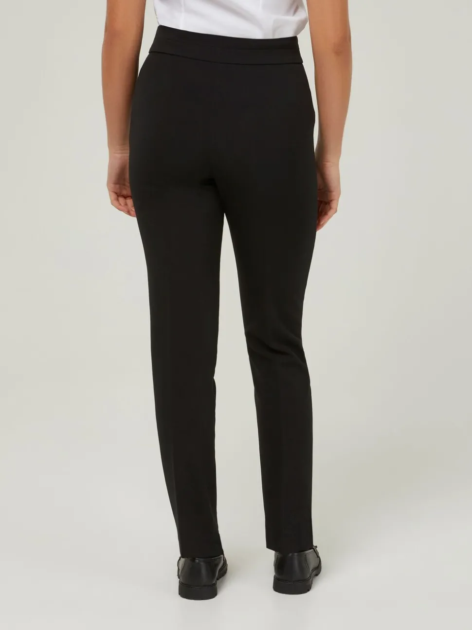 Trutex Straight Leg Twin Pocket Girls Black School Trousers