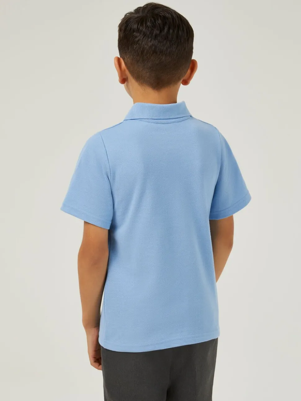 Trutex Unisex Blue 3 Pack Short Sleeve School Polo Shirts