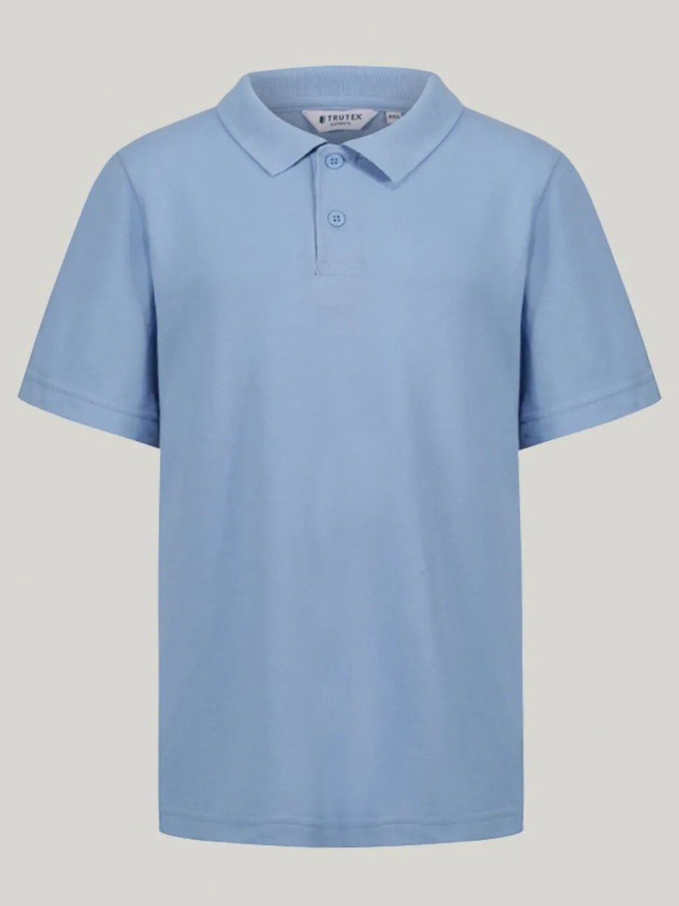 Trutex Unisex Blue 3 Pack Short Sleeve School Polo Shirts
