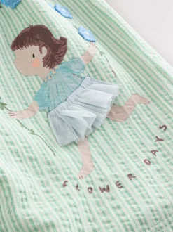 Turquoise Fairy Jersey Dress (3mths-7yrs)
