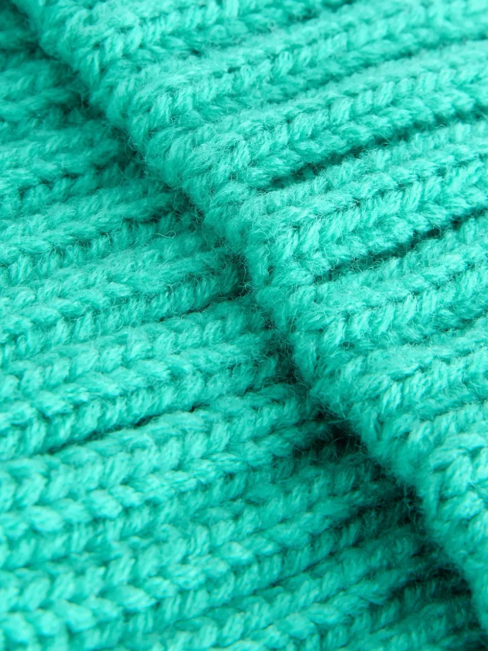 Turquoise Blue Rib Pom Beanie (3mths-16yrs)